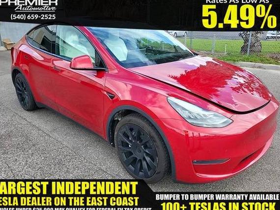 TESLA MODEL Y 2021 5YJYGDEEXMF066282 image